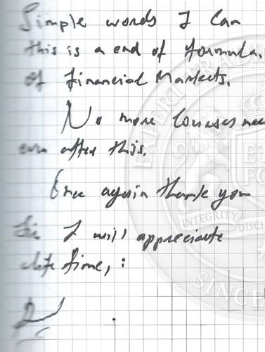 Handwritten testimonial from an Alsa Intelligence student