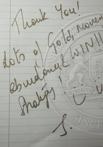 Handwritten testimonial from an Alsa Intelligence student